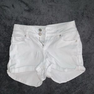 white jean shorts